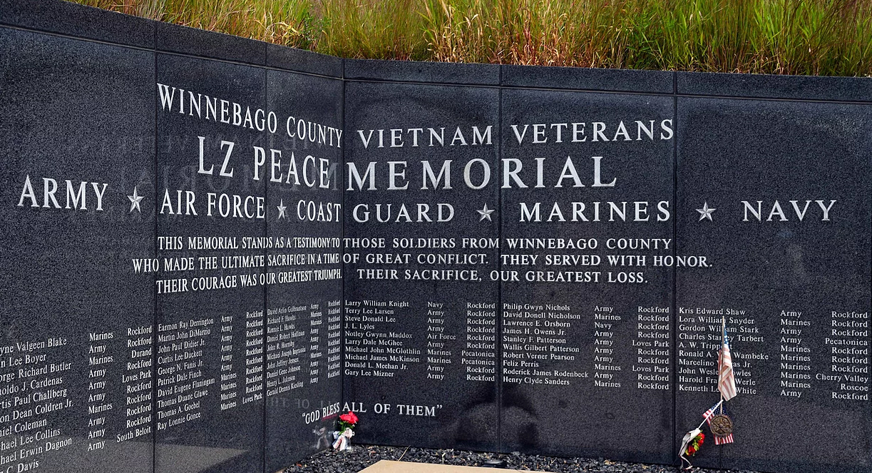 LZ Peace Memorial - Wall of Honor - Greatest Sacrifice