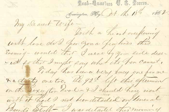 Civil War Letter from Rockford IL Soldier