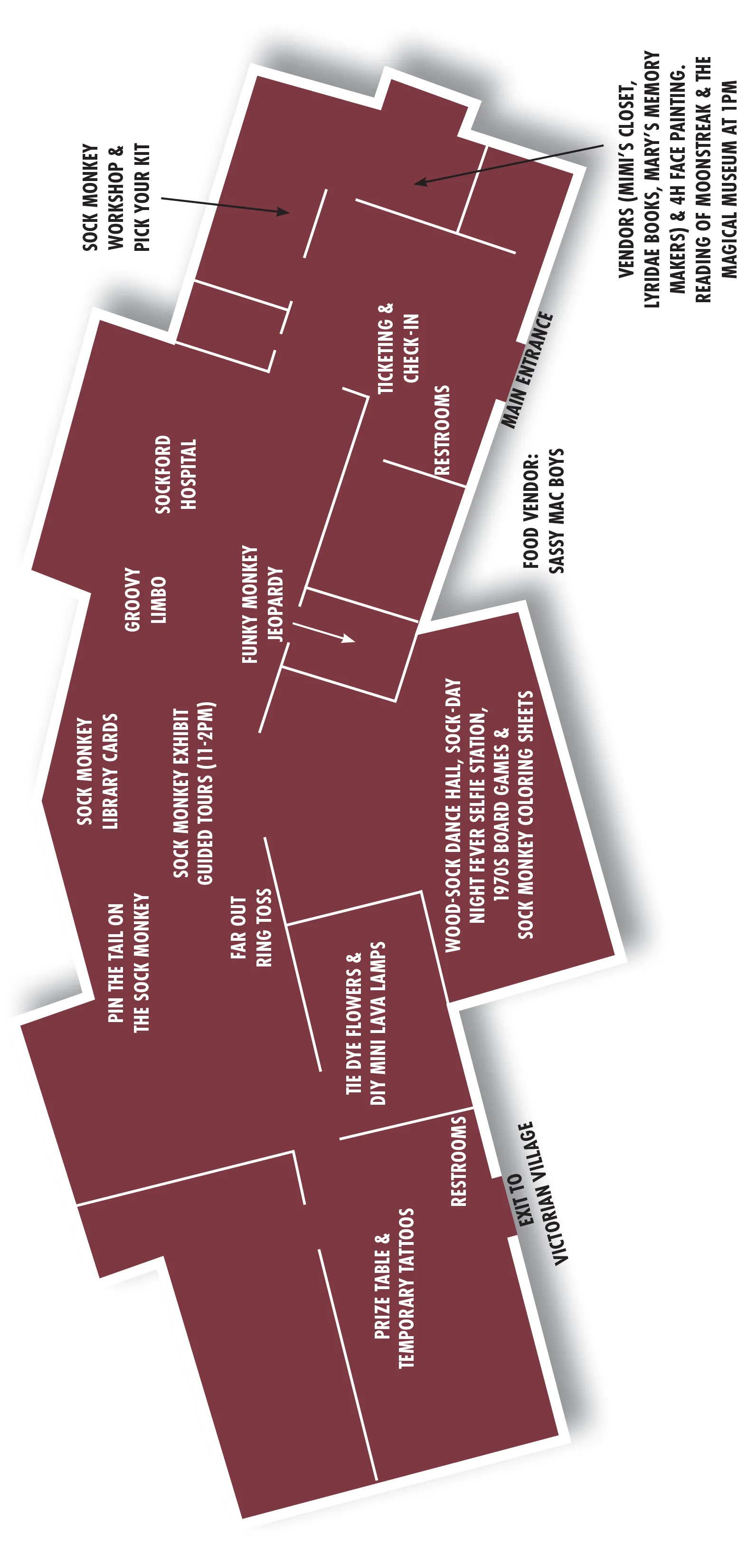 Sock Monkey Madness Event Map