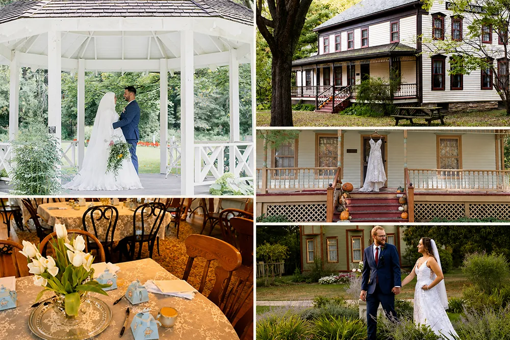 Micro Wedding Collage - Gazebo - Reception Area