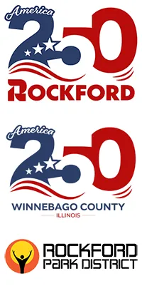 Rockford 250th Logo and Rockford Park District